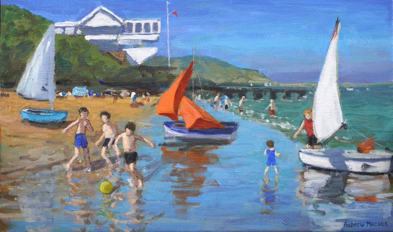 Nyár Abersochban, 2015 (olaj, vászon) alkotó: Andrew Macara