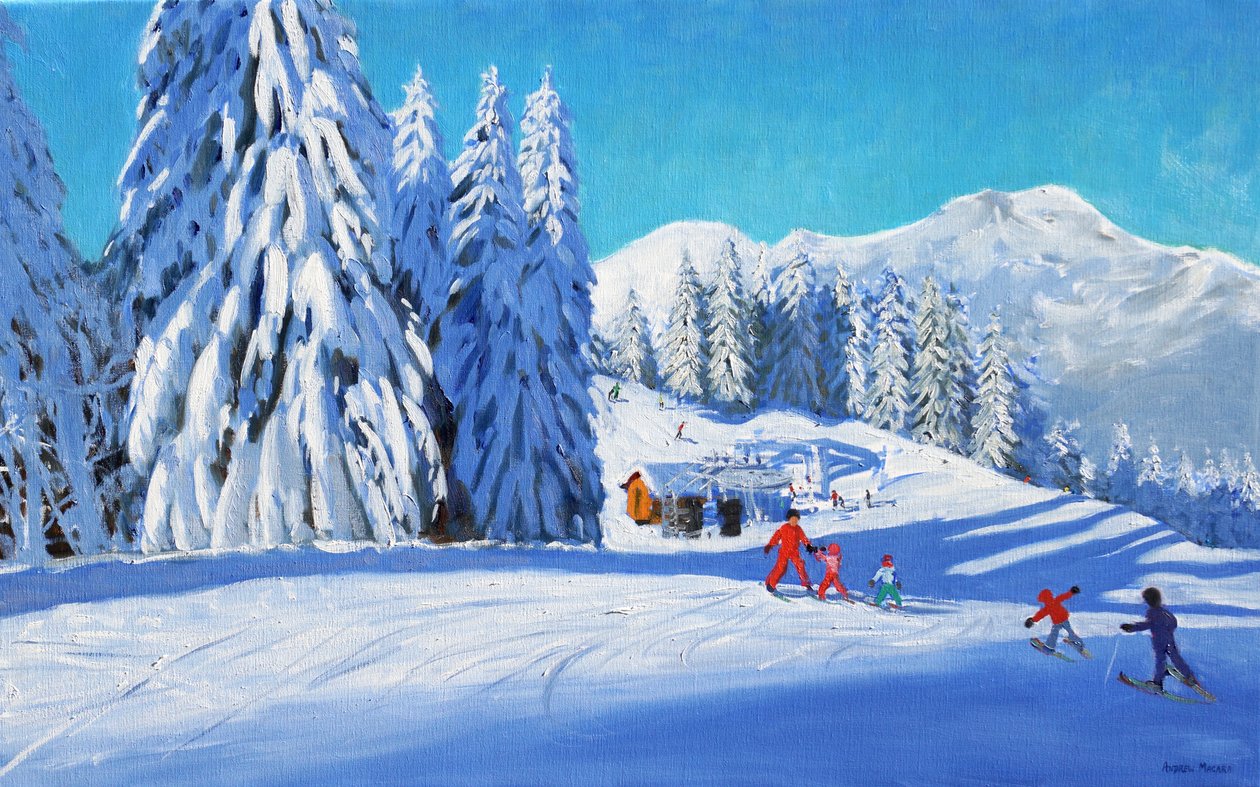 Sílecke, Morzine, 2015 (olaj, vászon) alkotó: Andrew Macara
