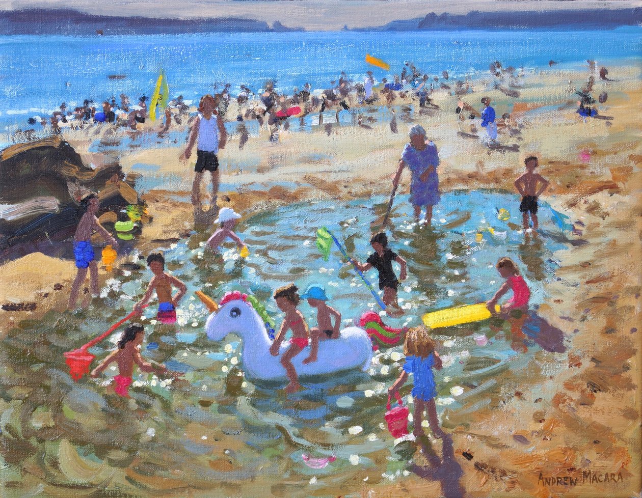 Az egyszarvú, Tenby, 2017, alkotó: Andrew Macara