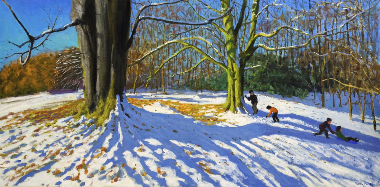 Top of Allestree Park, 2014 (olaj, vászon) alkotó: Andrew Macara