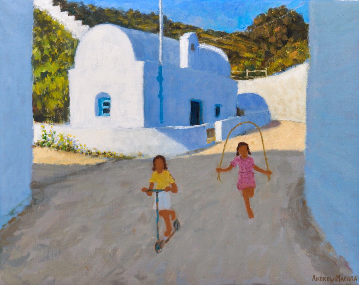 Két lány, Klima, Milos, 2022 (olaj, vászon) alkotó: Andrew Macara