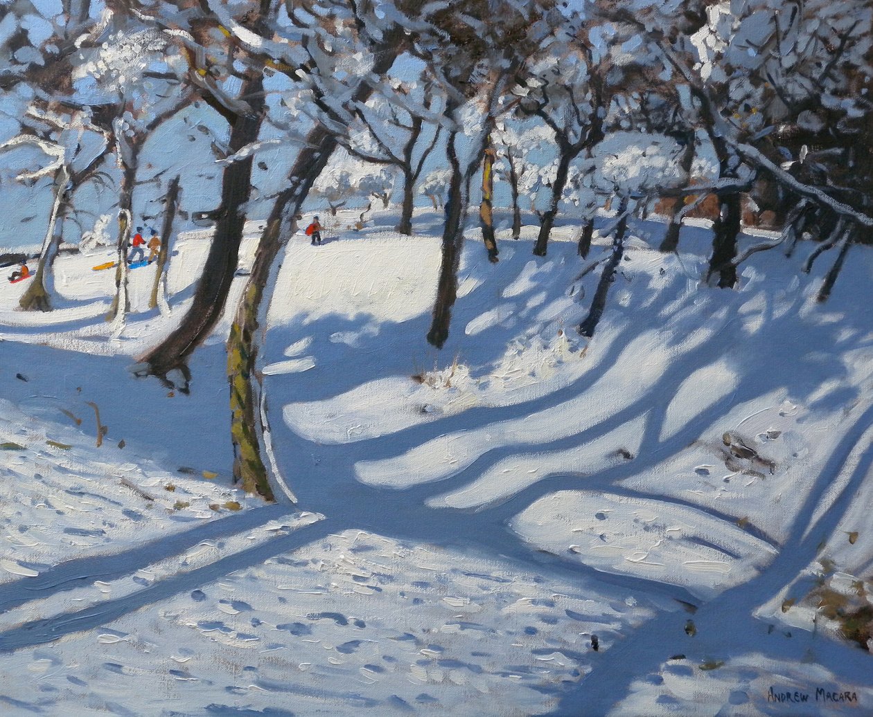 Winter, Ladmanlow, 2010 (olaj, vászon) alkotó: Andrew Macara