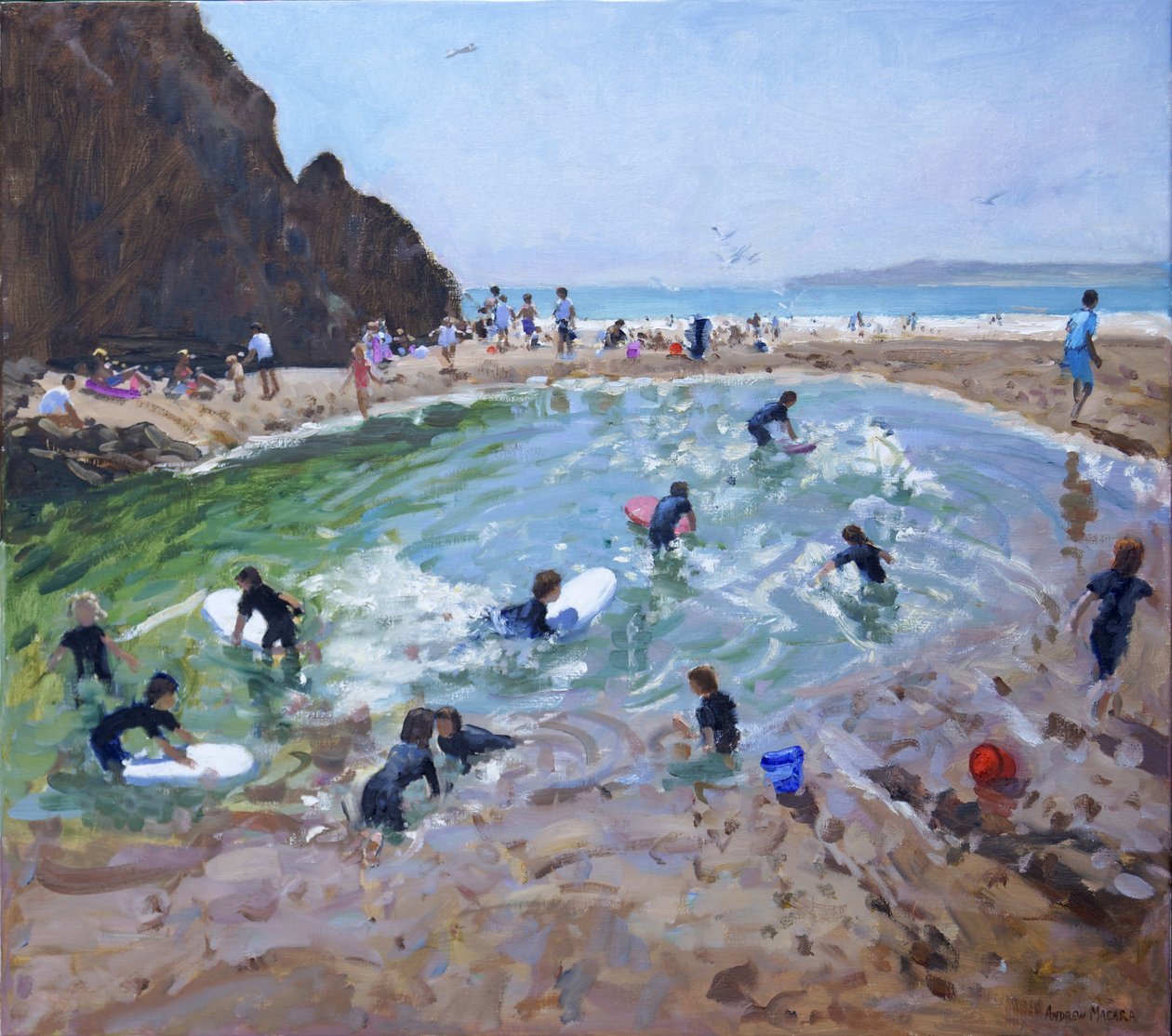 Young Surfers, Tenby, 2016, alkotó: Andrew Macara