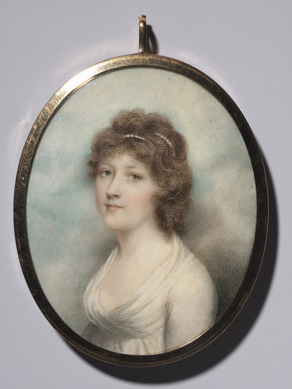 Női portré, 1790-es évek. alkotó: Andrew Plimer
