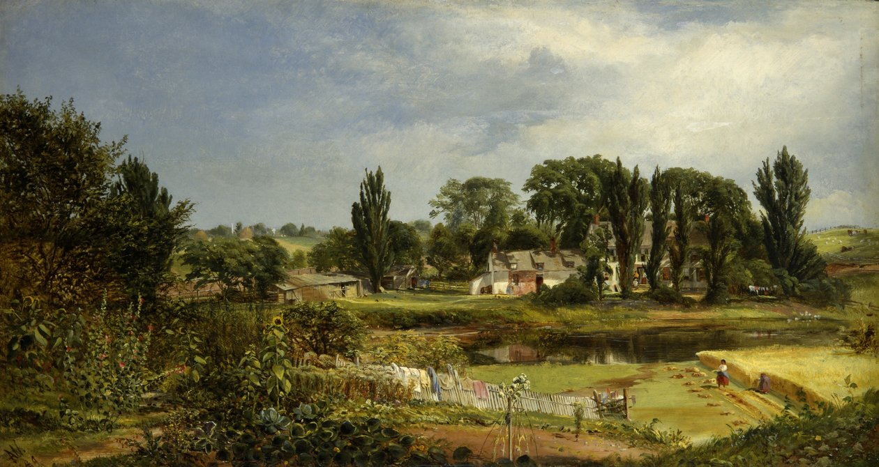 Long Island Homestead, Tanulmány a természetből alkotó: Andrew W. Warren
