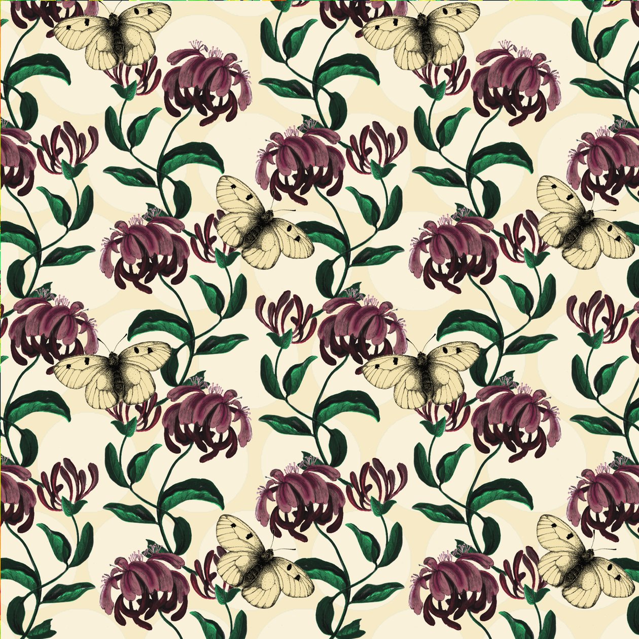 Honeysuckle felhős Apollo-fénnyel, 2017 (akvarell, tus, digitális) alkotó: Andrew Watson