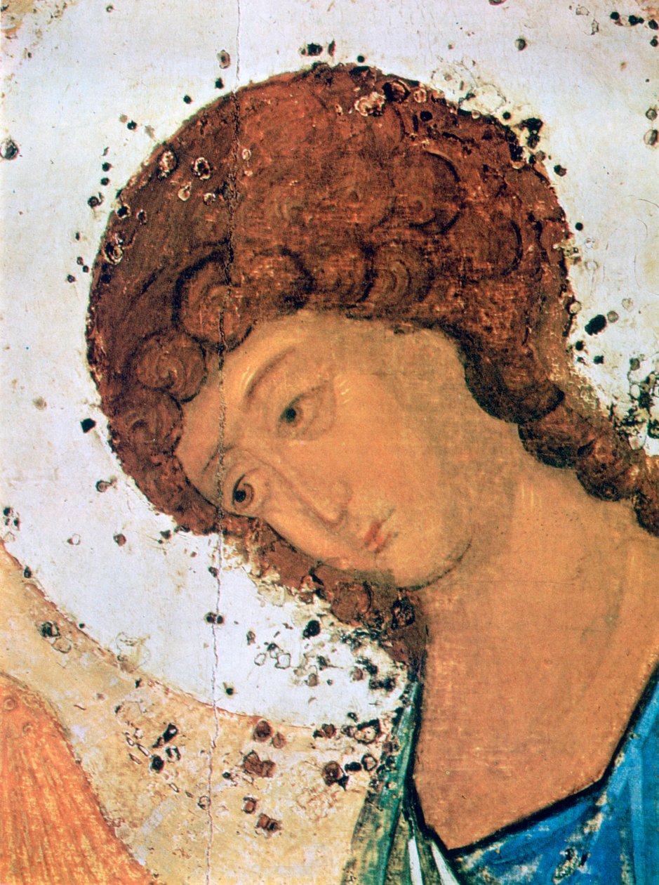 „The Trinity”, Részlet, 1380-1430 alkotó: Andrey Rublyov