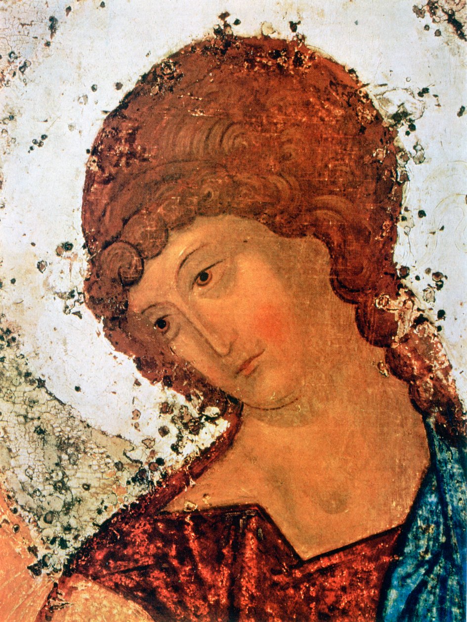 „The Trinity”, Részlet, 1380-1430 alkotó: Andrey Rublyov