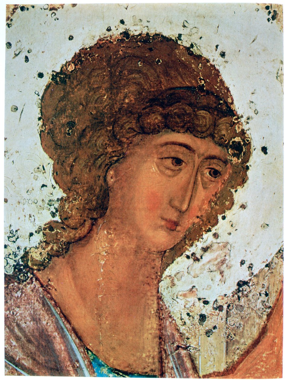 „The Trinity of Rublev”, részlet, c1411 alkotó: Andrey Rublyov