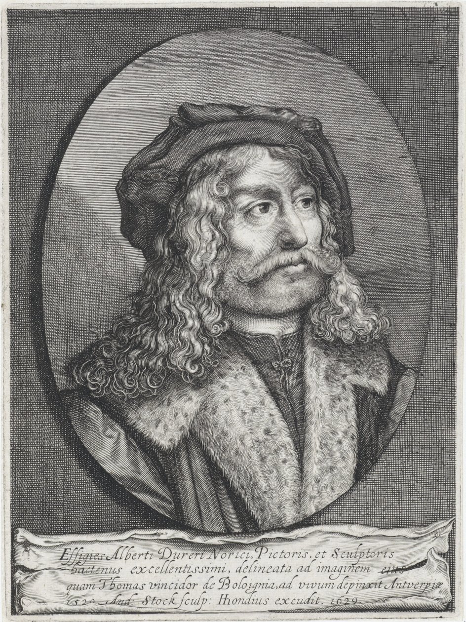 Albrecht Dürer portréja alkotó: Andries Jacobsz. Stock