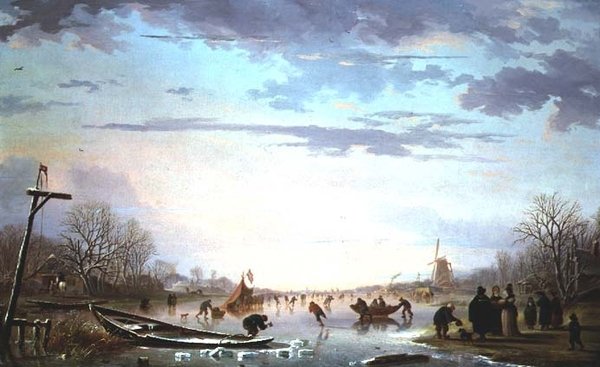 Holland csatorna jelenet alkotó: Andries Vermeulen