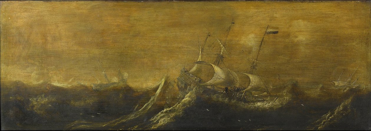 Hajók viharban alkotó: Andries van Eertvelt (attributed to)