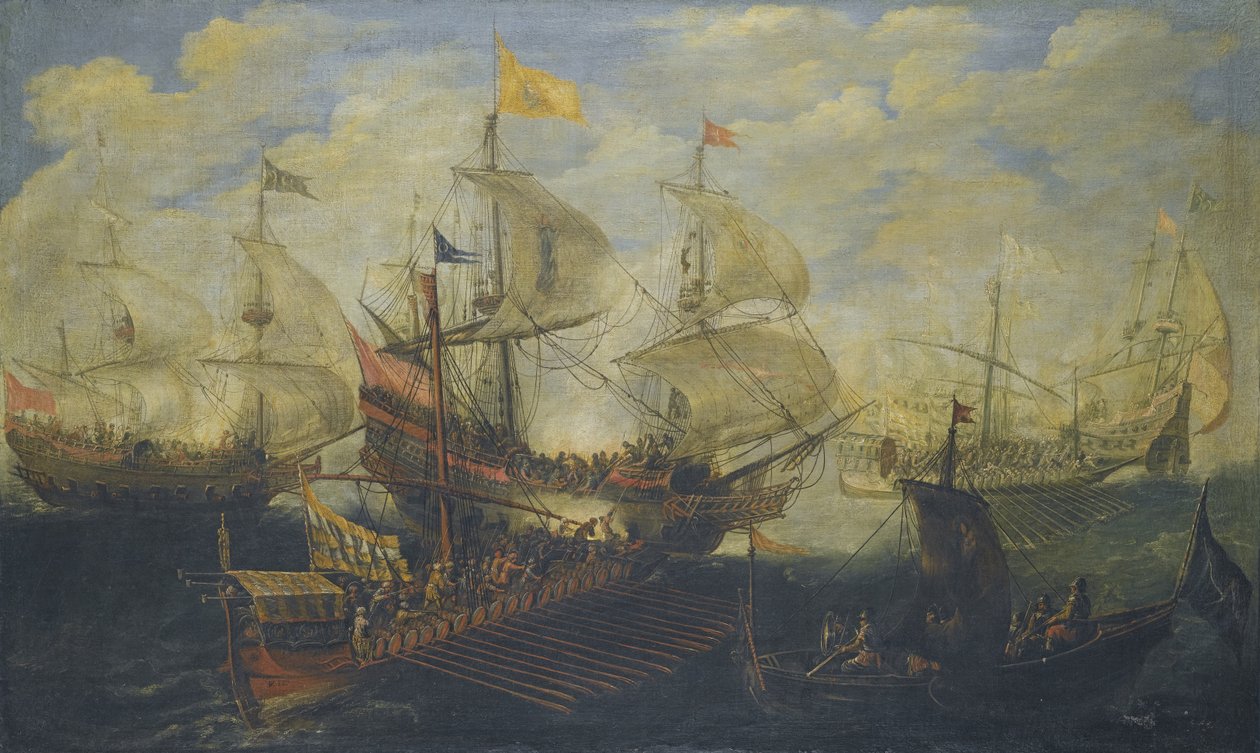 A lepantói csata 1571. október 7-én alkotó: Andries van Eertvelt