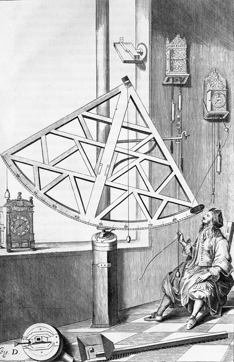 Illusztráció a "Johannis Hevelii Machinae coelestis pars prior"-ból, Isaak Saal metszete. alkotó: Andrzej Stech
