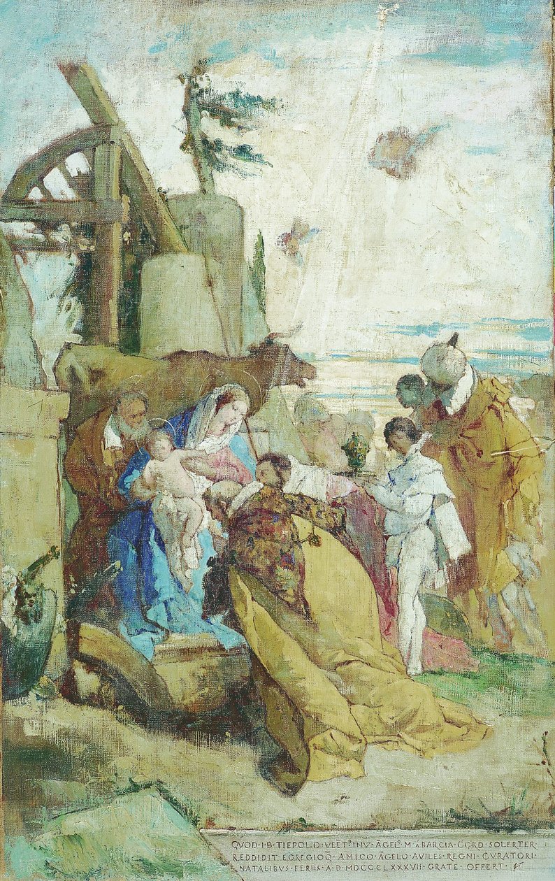 A mágusok imádása, Tiepolo alkotó: Angel Maria Barcia de Pavon