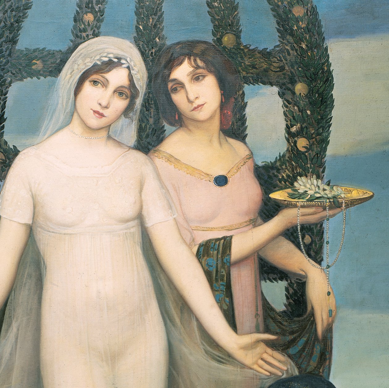 La novia, 1910 körül (olaj, vászon) alkotó: Ángel Zárraga