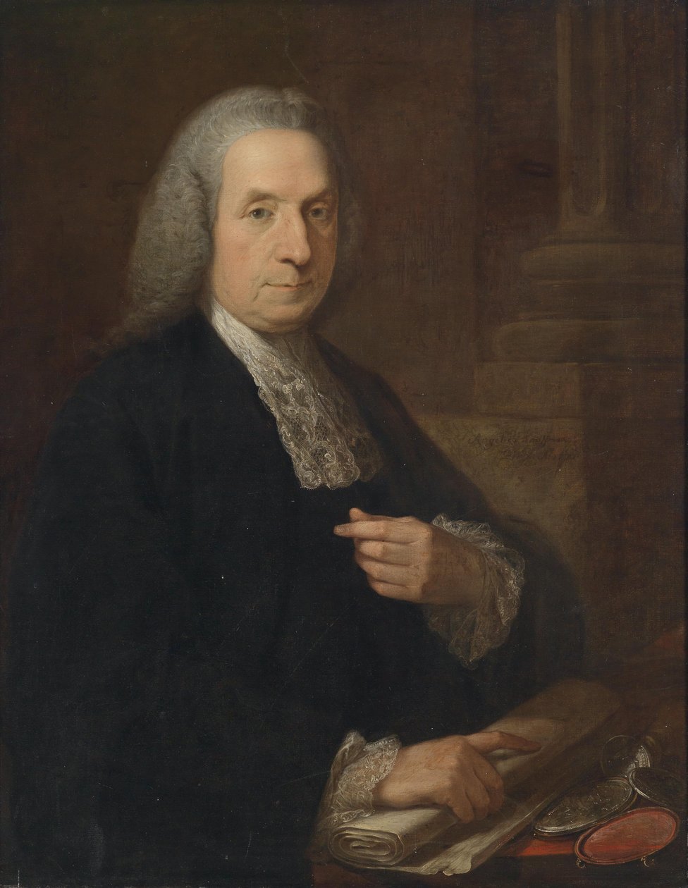 Philip Tisdall SL (1703-1777) ír jogász és politikus portréja, alkotó: Angelica Kauffmann