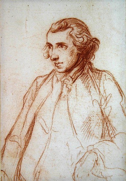 Egy úriember portréja (vörös kréta) alkotó: Angelica (attr. to) Kauffmann