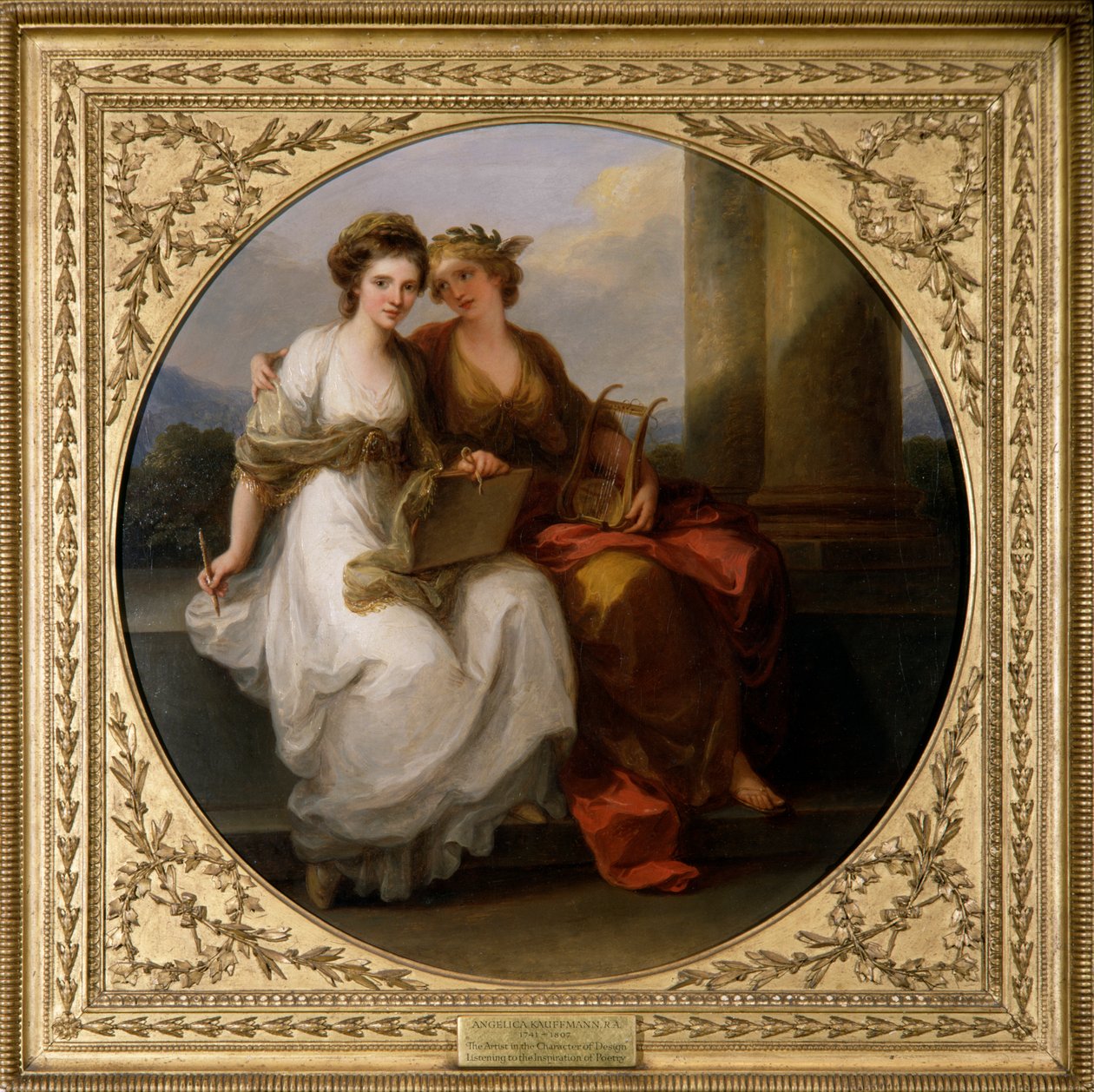 A művész a design karakterében (olaj, vászon) alkotó: Angelica Kauffman