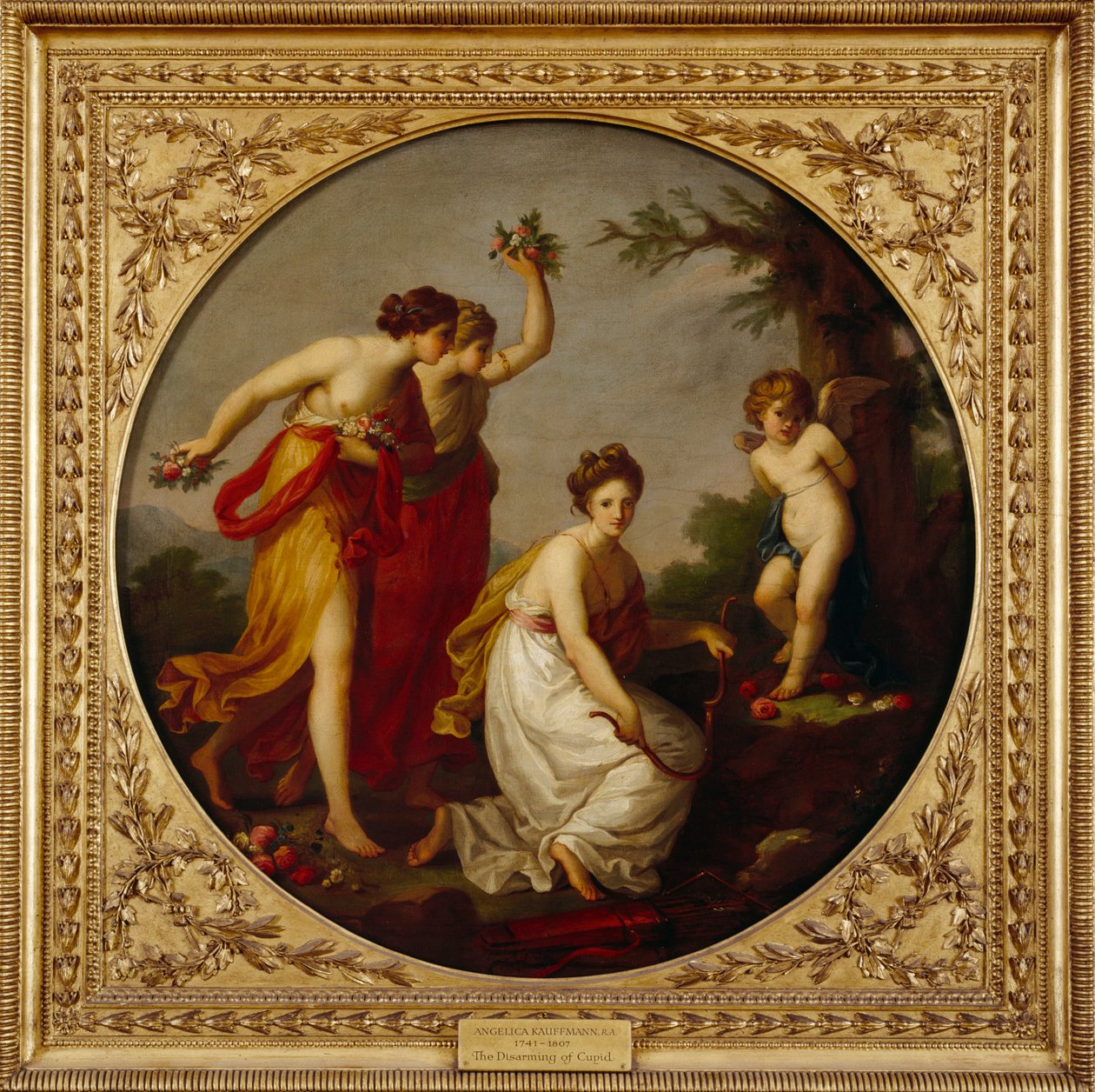 „Ámor lefegyverzése”, 1800 alkotó: Angelica Kauffman