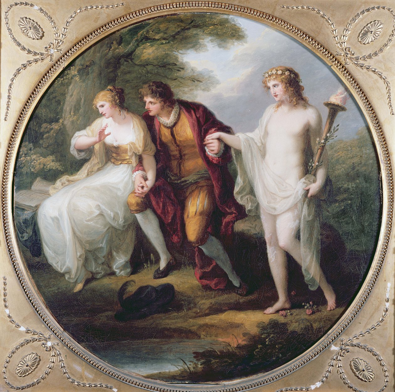 Abelard Szűzhártyát mutat be Heloise-nak alkotó: Angelica Kauffmann