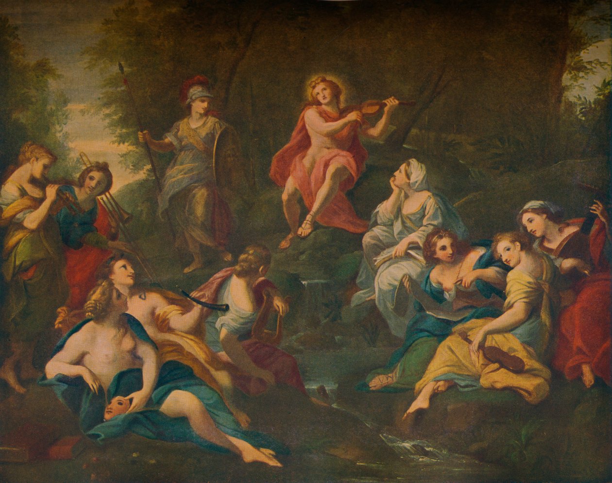 Apollo és a múzsák, 1772 alkotó: Angelica Kauffmann
