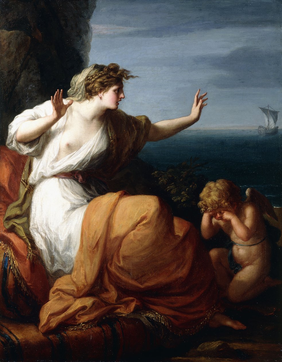 Ariadnét Thészeusz elhagyta, alkotó: Angelica Kauffmann