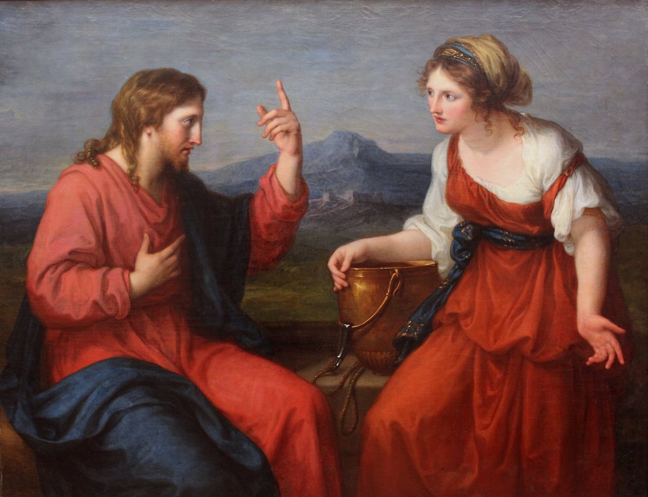 Krisztus és a szamaritánus asszony alkotó: Angelica Kauffmann