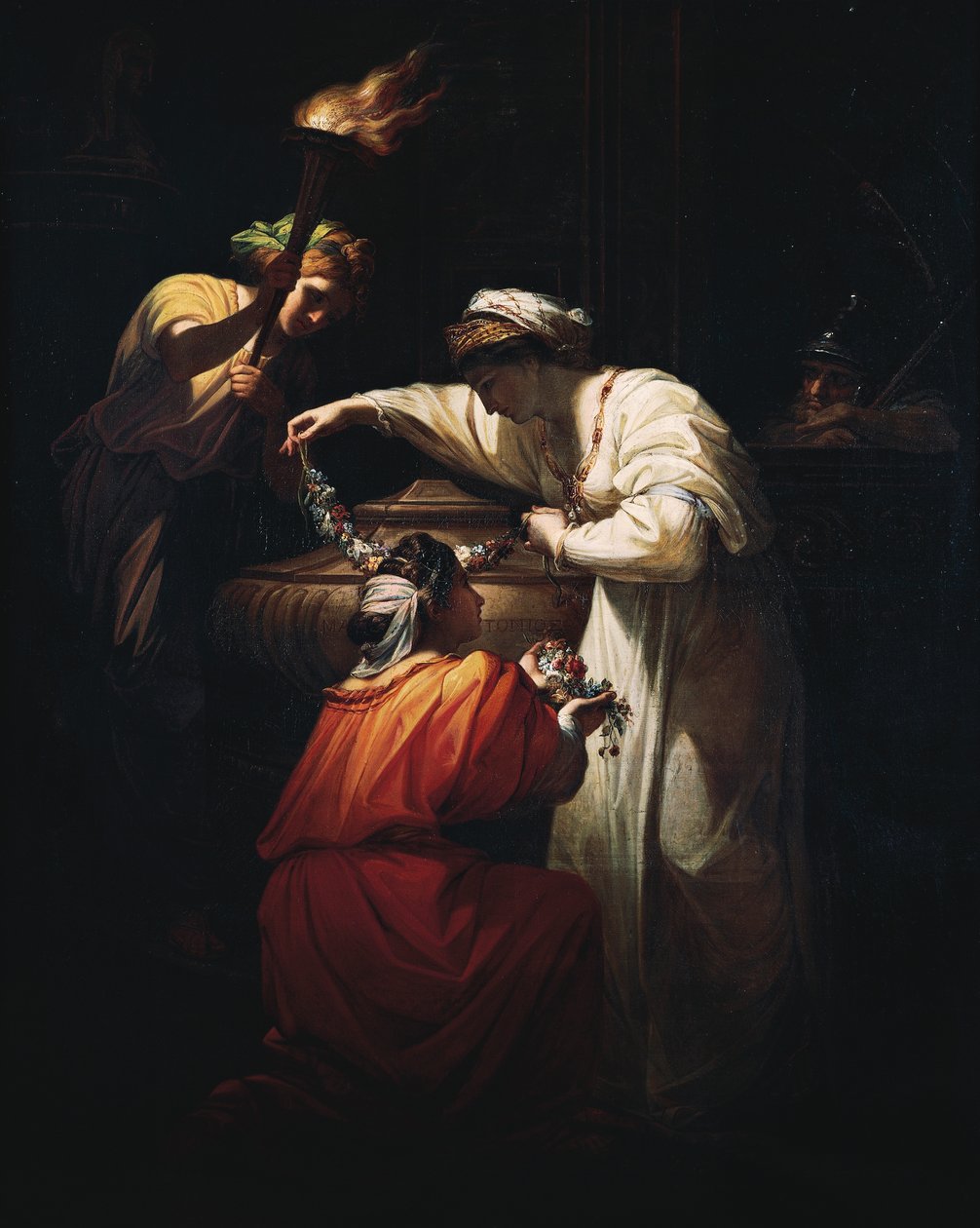 Kleopátra Mark Anthony sírjának díszítése, Angelica Kauffmann (1741-1807), olaj, vászon alkotó: Angelica Kauffmann