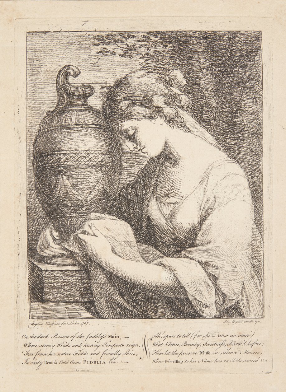 A nő az urnánál alkotó: Angelica Kauffmann