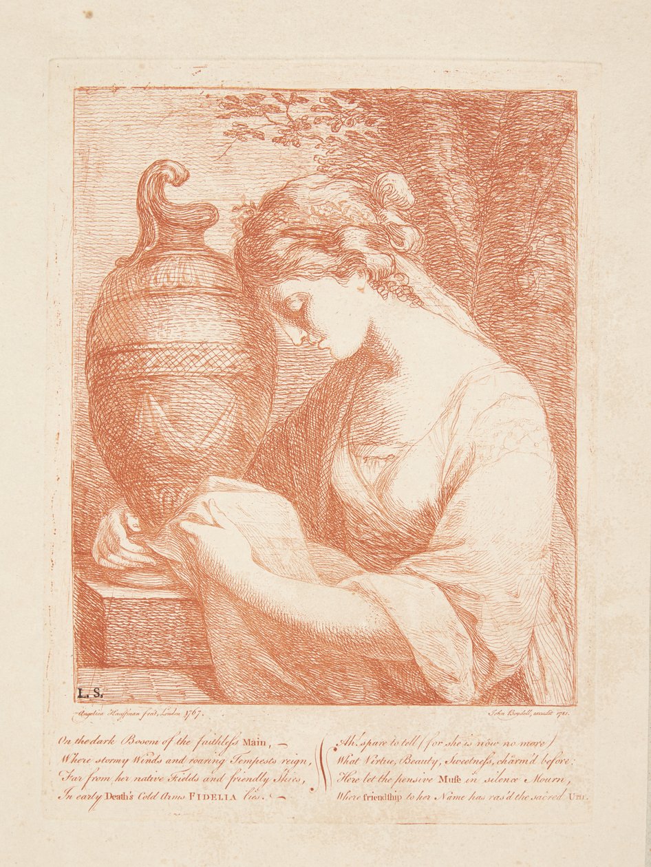 A nő az urnánál alkotó: Angelica Kauffmann