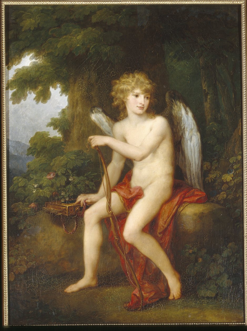 Henryk Lubomirski gróf (1777-1850) Ámor szerepében – Angelika Kauffmann (1741-1807) festménye, olaj, vászon alkotó: Angelica Kauffmann