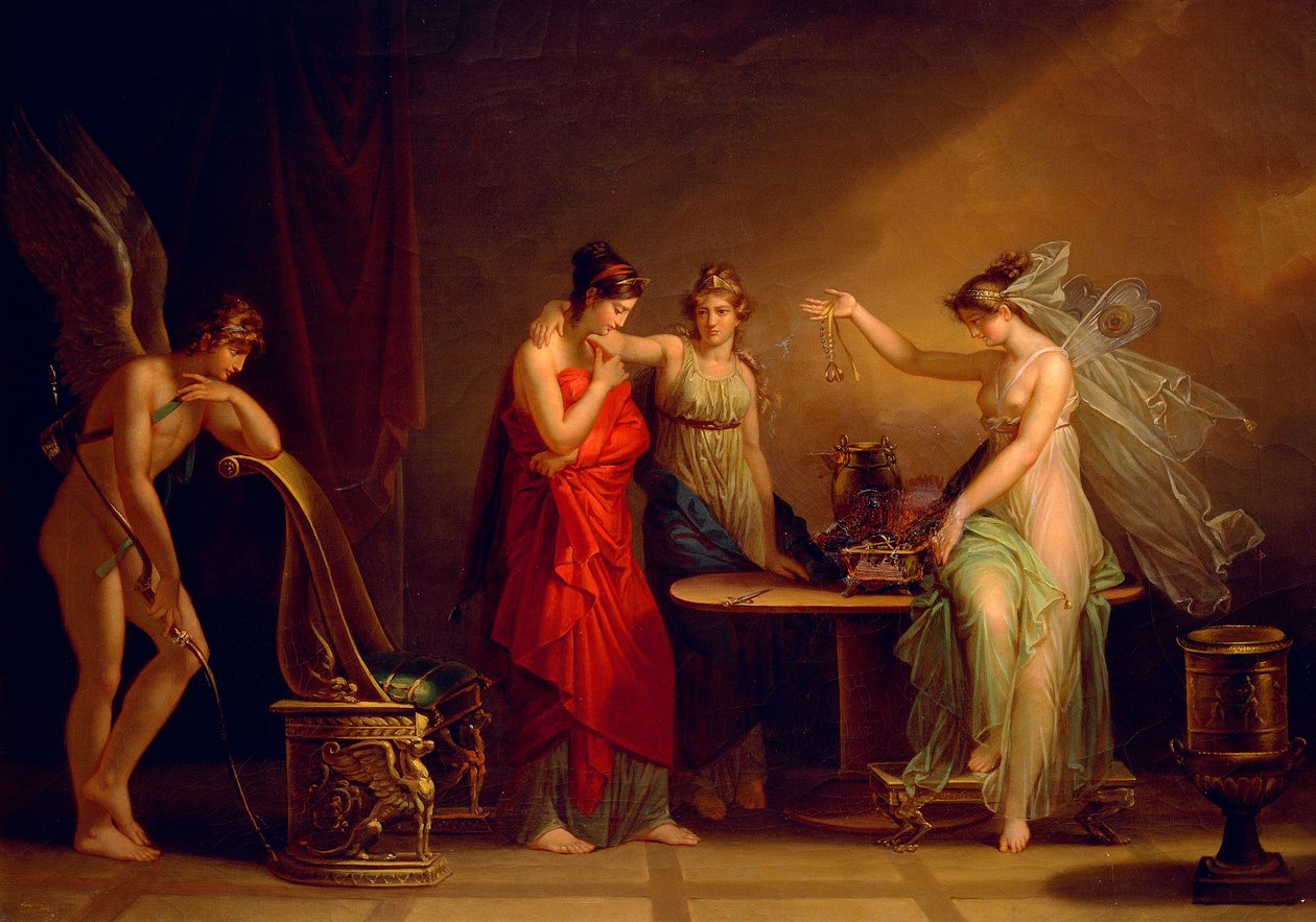 Ámor és psziché legendája, Angelica Kauffmann (1741-1807) alkotó: Angelica Kauffmann