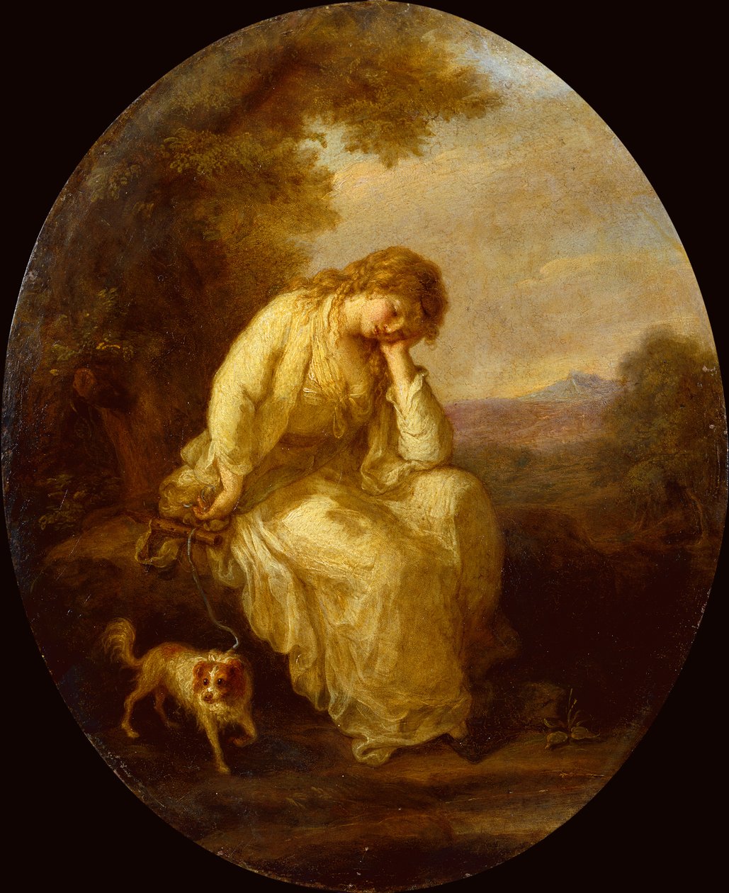 Maria at Moulines (olaj, réz) alkotó: Angelica Kauffmann