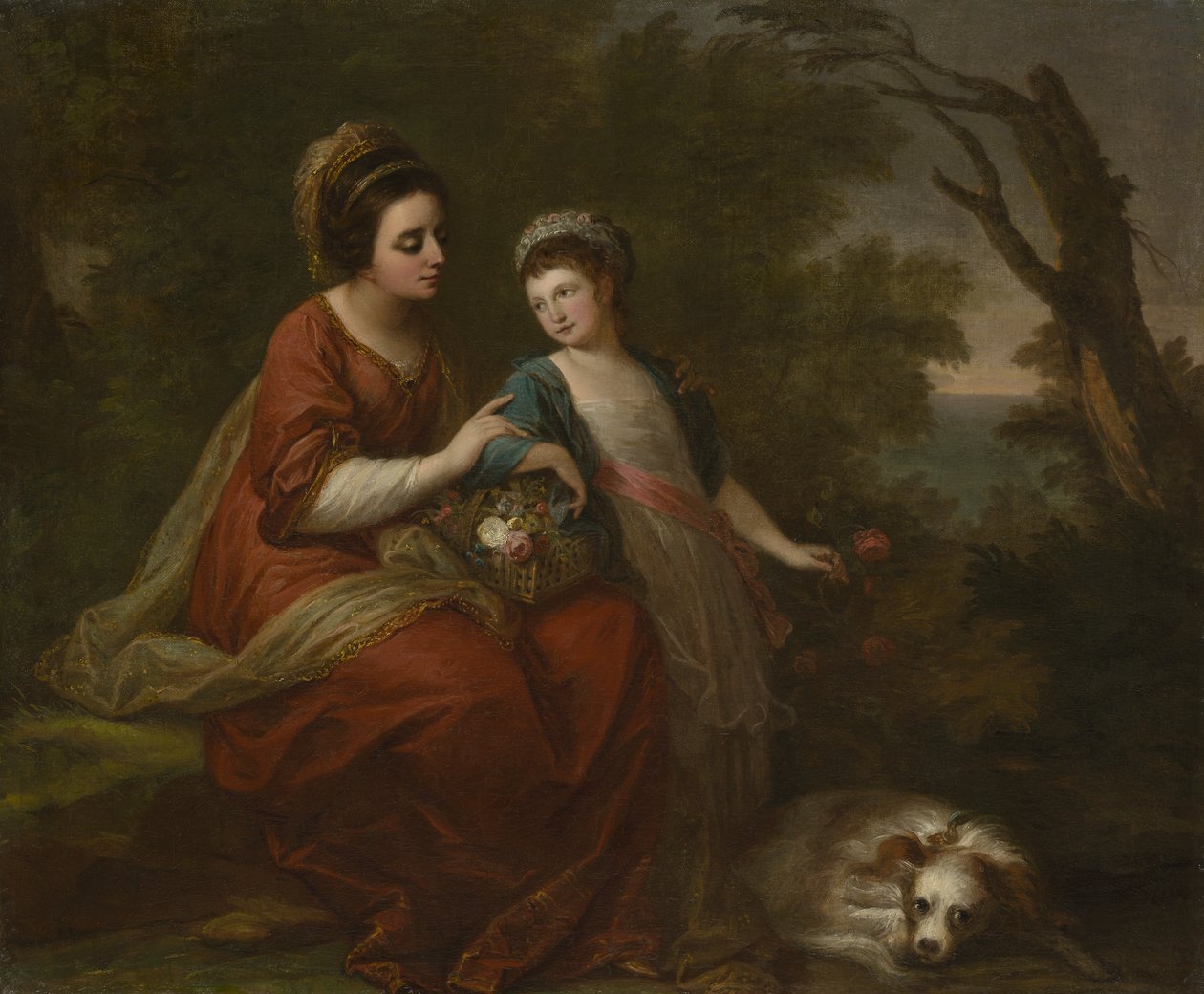 Mrs. Hugh Morgan és lánya, 1771 körül (olaj, vászon) alkotó: Angelica Kauffmann