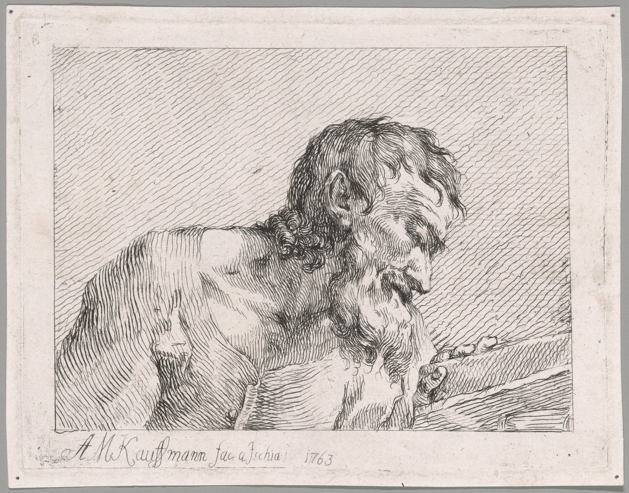 Old Man Reading alkotó: Angelica Kauffmann