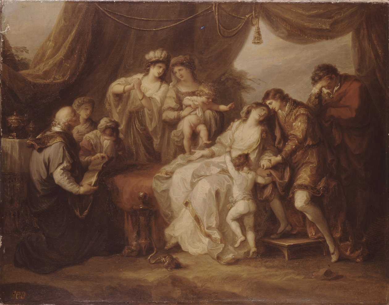 Megmérgezett Eleanor, 1782 alkotó: Angelica Kauffmann