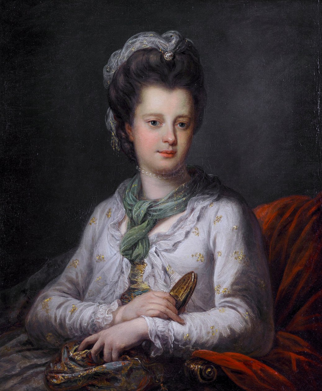 Elizabeth Kerr, született Fortescue, Lothian márkiné portréja alkotó: Angelica Kauffmann