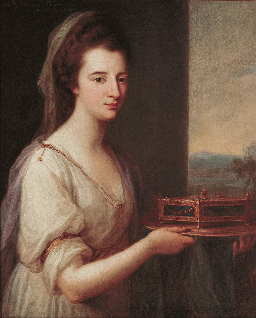 Lady Henrietta Williams-Wynn portréja, 1769 körül. alkotó: Angelica Kauffmann