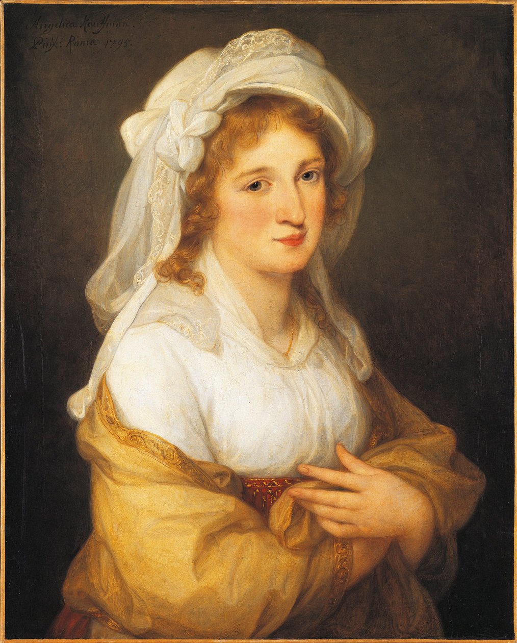 Maria Josepha Hermenegild Esterházy hercegnő portréja alkotó: Angelica Kauffmann