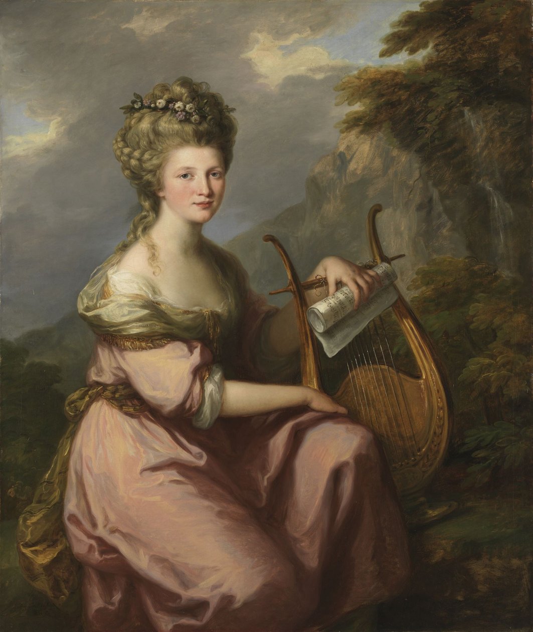 Sarah Harrop (Bates asszony) portréja múzsaként alkotó: Angelica Kauffmann