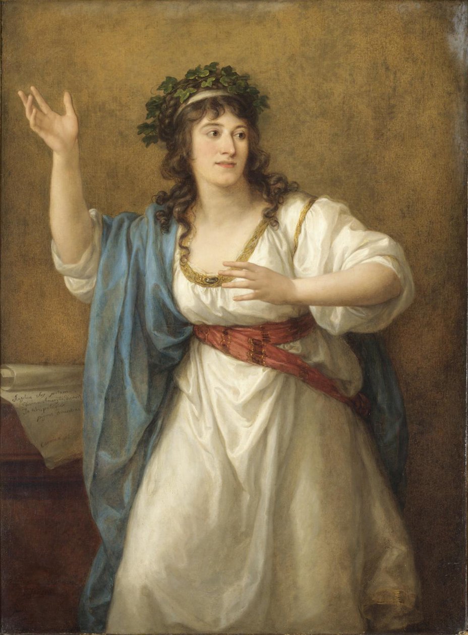 Teresa Bandettini-Landucci költőnő portréja 1763-1837 alkotó: Angelica Kauffmann