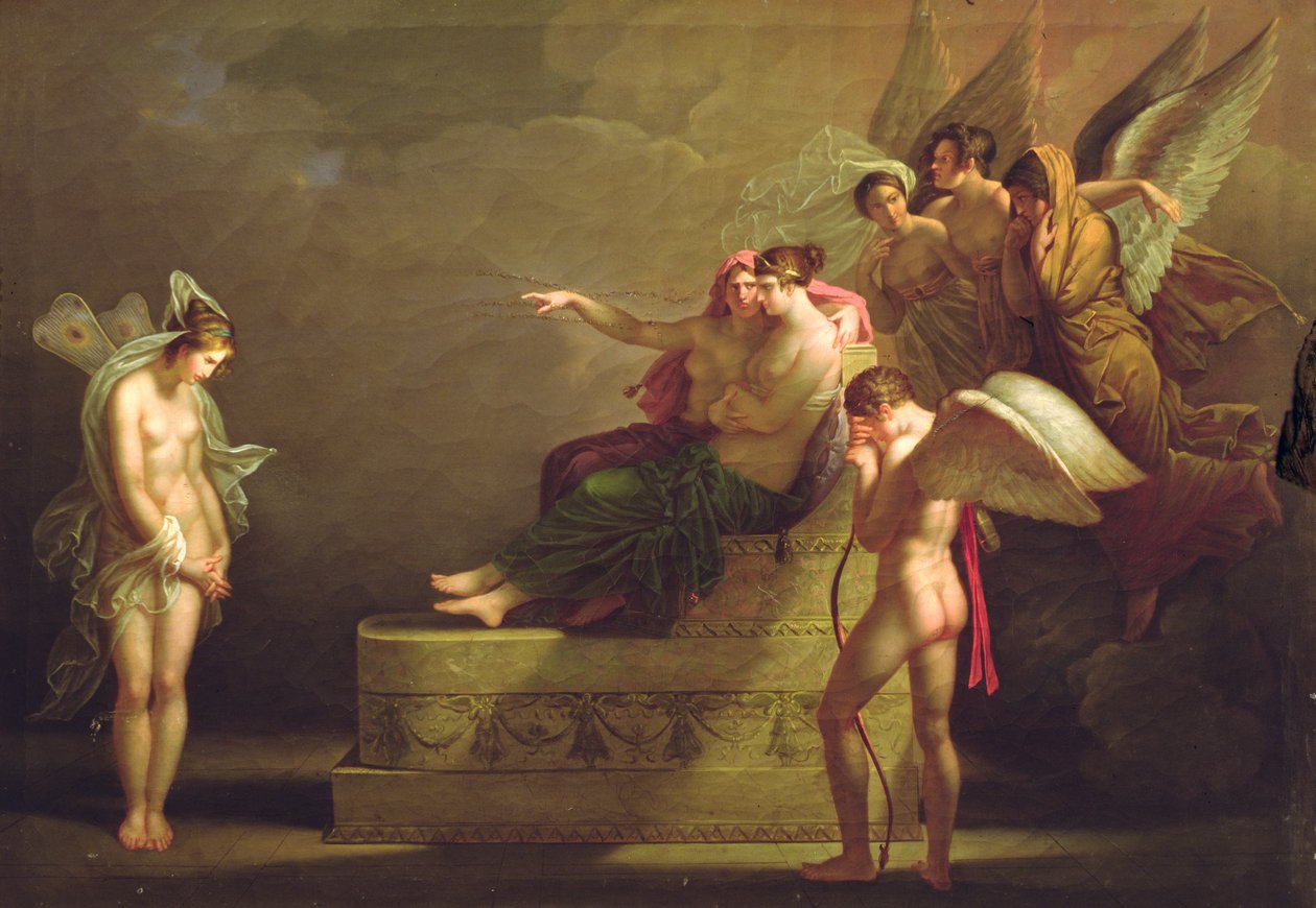 Jelenet az Amour és Psyche legendájából alkotó: Angelica Kauffmann