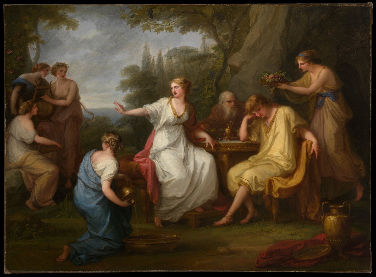 Télémahosz bánata alkotó: Angelica Kauffmann