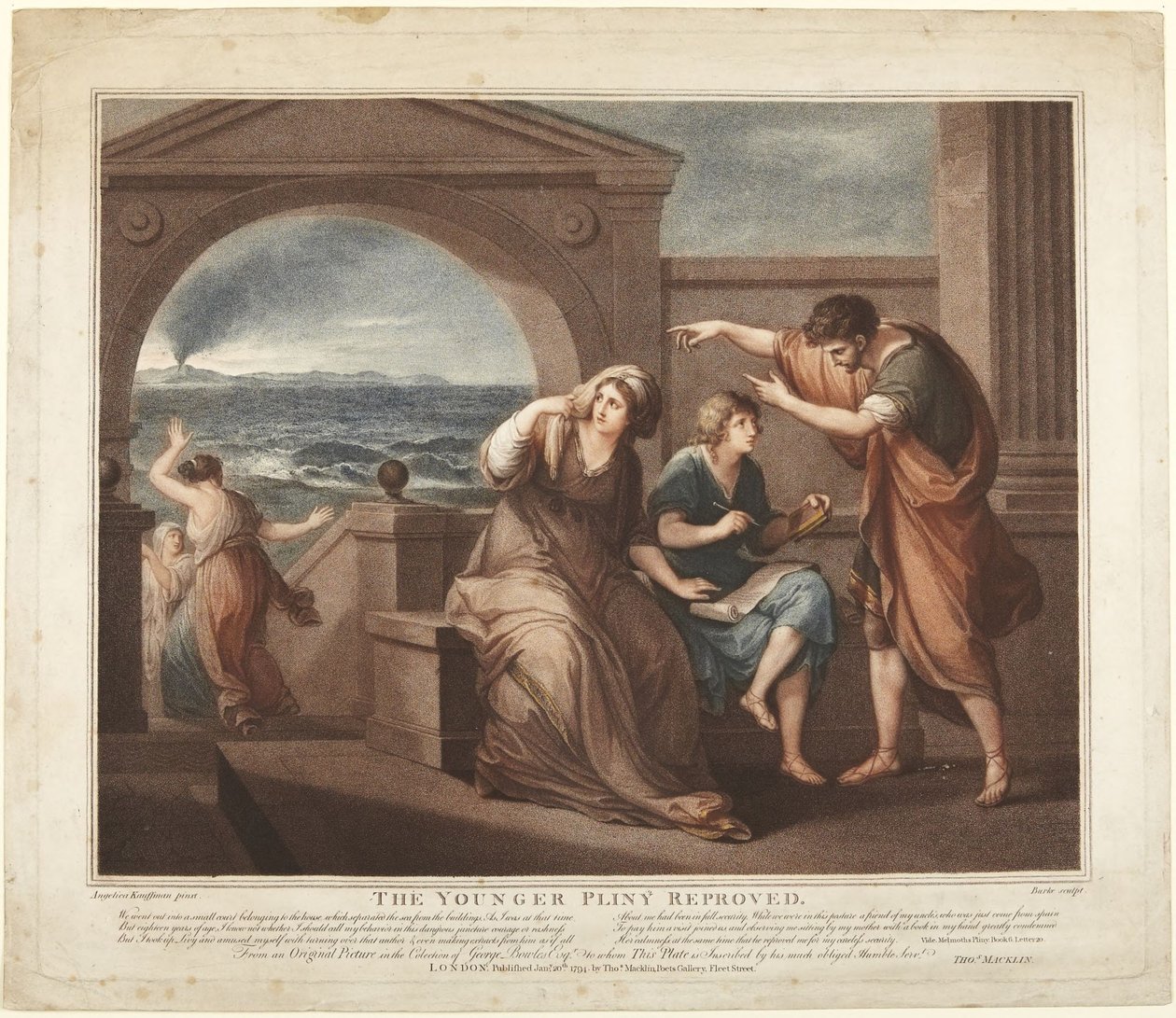 Az ifjabb Plinius megrovása alkotó: Angelica Kauffmann