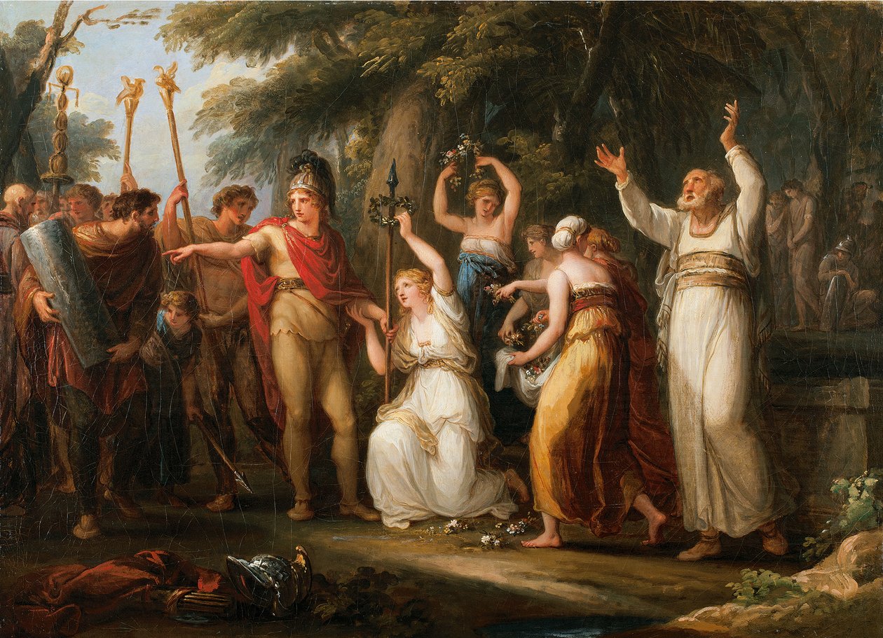 Suchnelda Hermann koronázása, 1785 alkotó: Angelica Kauffmann