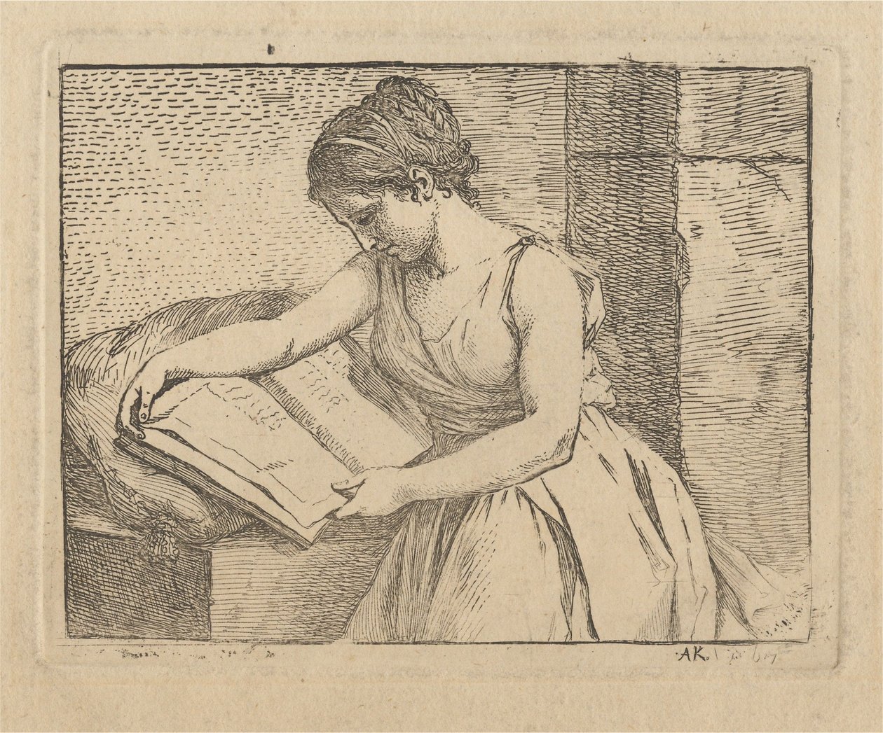 Olvasó nő alkotó: Angelica Kauffmann