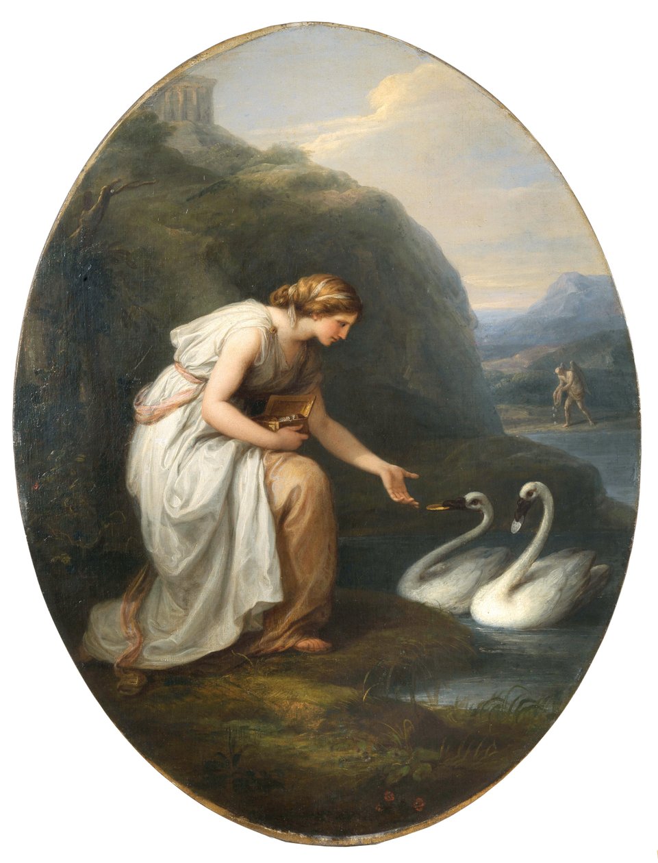 Immortalia - a halhatatlanság nimfája, 1783. alkotó: Angelica Kauffmann