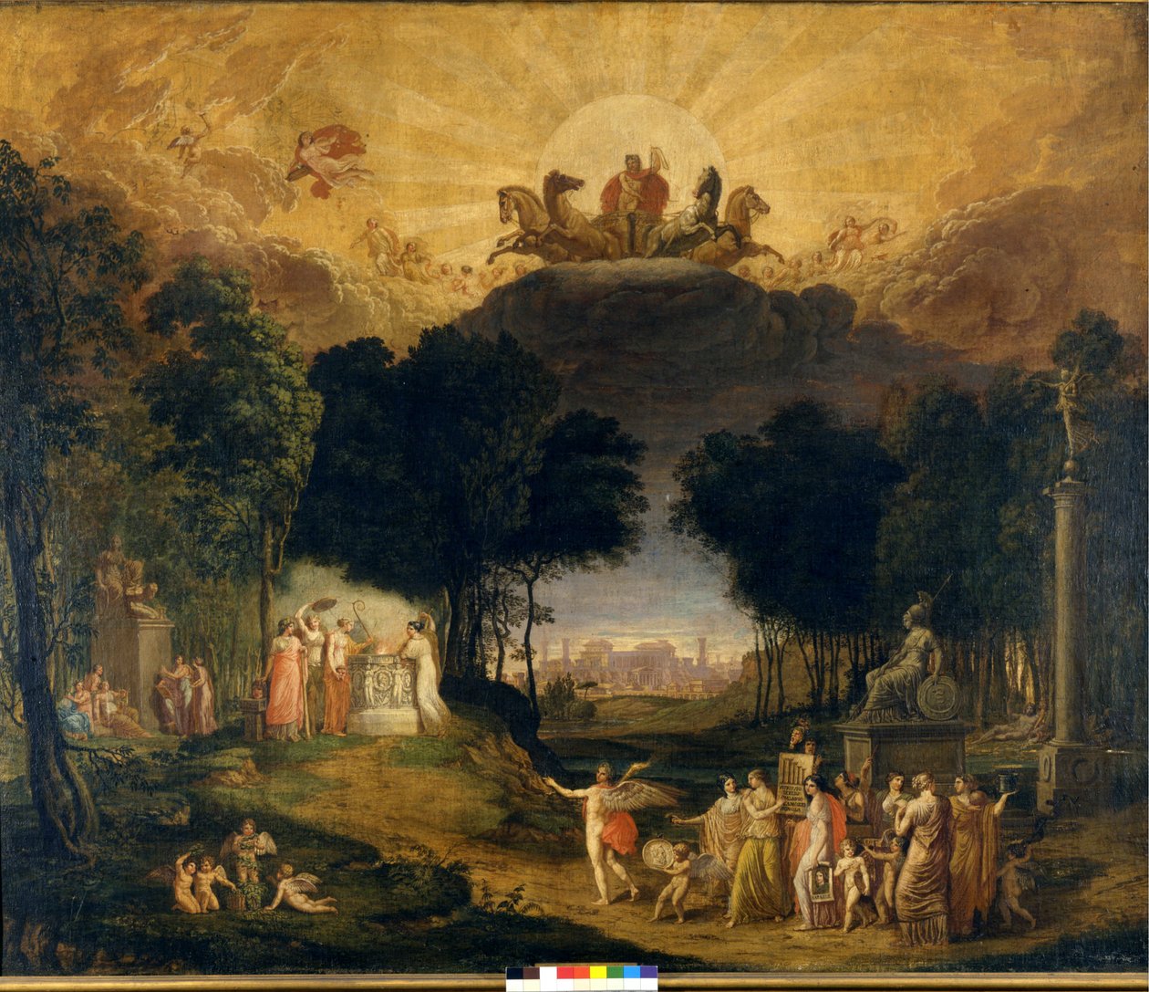 Angelo Monticelli. A milánói Teatro alla Scala első függönye (dekor). alkotó: Angelo (after) Monticelli