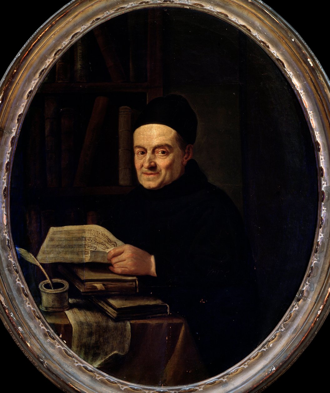 Giovanni Battista Martini (Martini atya) (Pere Martini) (1706-1784) portréja. Angelo Crescimbeni (1734-1781) festménye. 18. század. Bologna, Polgári Múzeum Múzeum alkotó: Angelo Crescimbeni